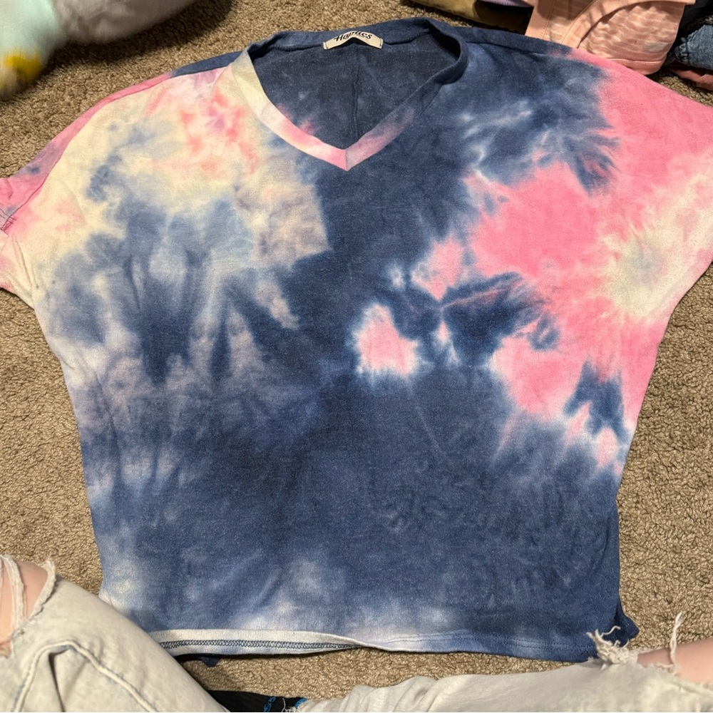 Haptics pink and blue tie dye size small